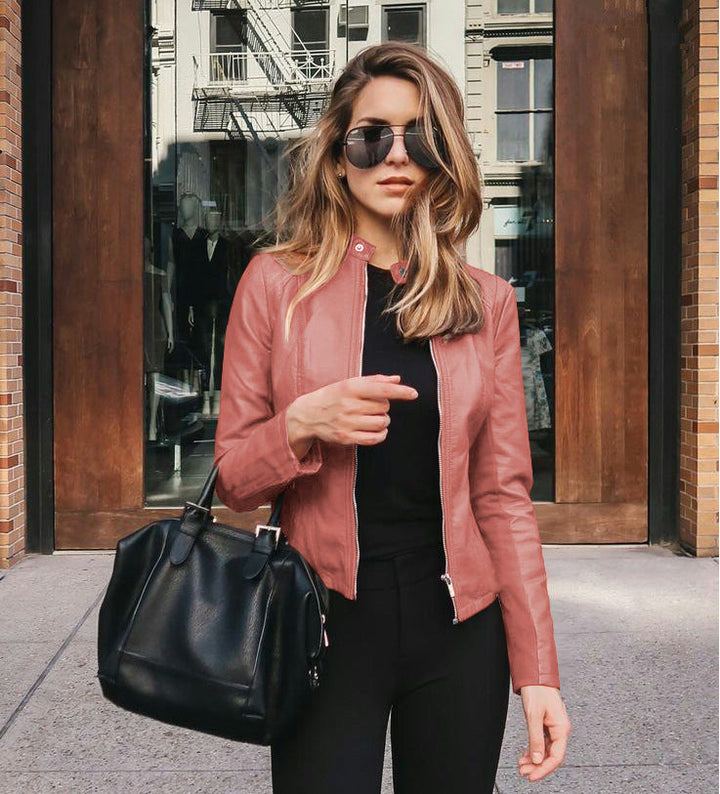 Luna - Sleek Fit Faux Leather Jacket