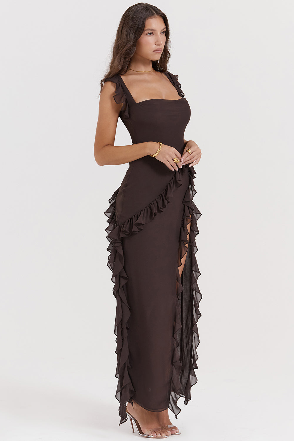 ADRIANA - Ruffle Maxi Dress