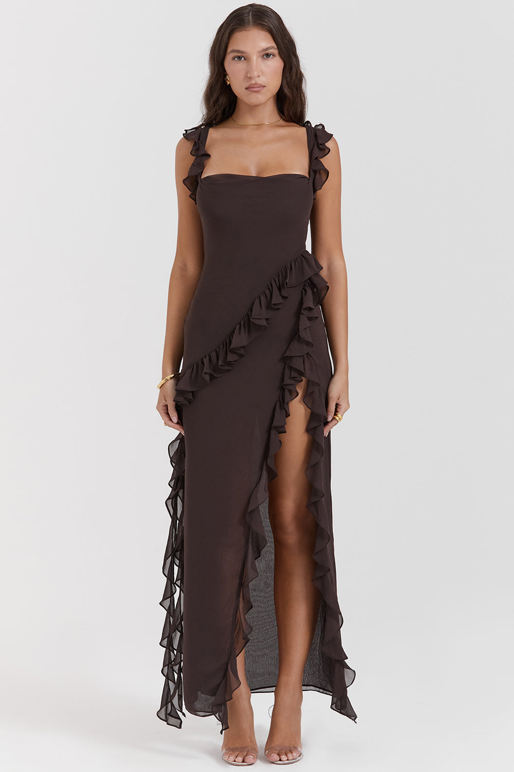 ADRIANA - Ruffle Maxi Dress