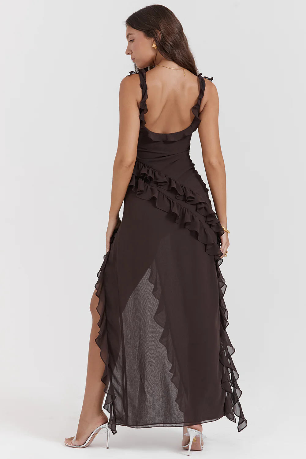 ADRIANA - Ruffle Maxi Dress