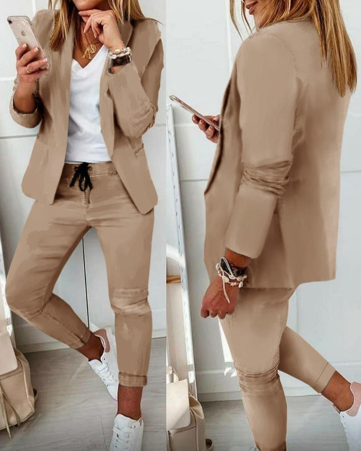 Sophia™️ - Elegant Blazer Set | Blazer + Pants