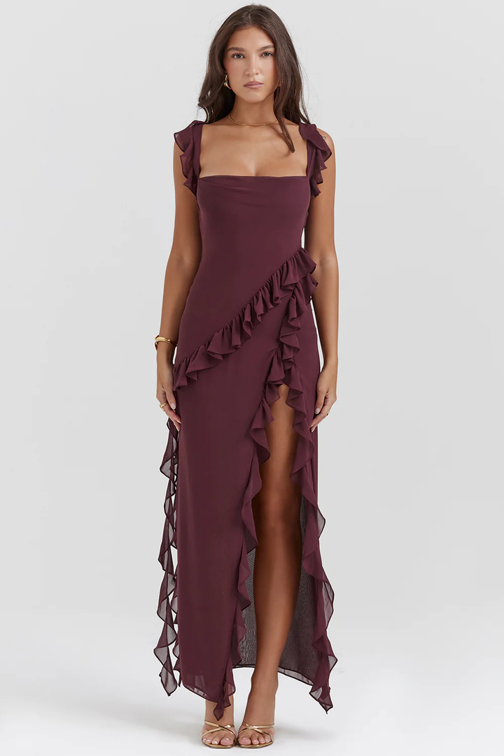 ADRIANA - Ruffle Maxi Dress