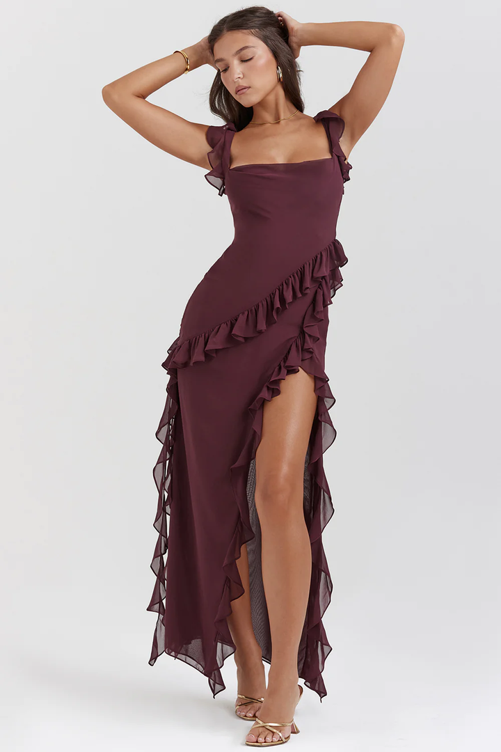 ADRIANA - Ruffle Maxi Dress