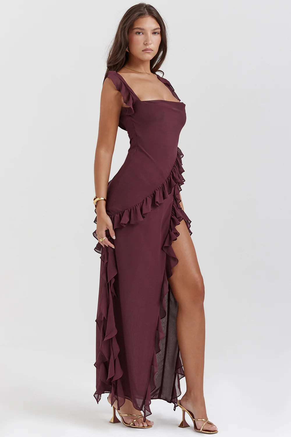 ADRIANA - Ruffle Maxi Dress