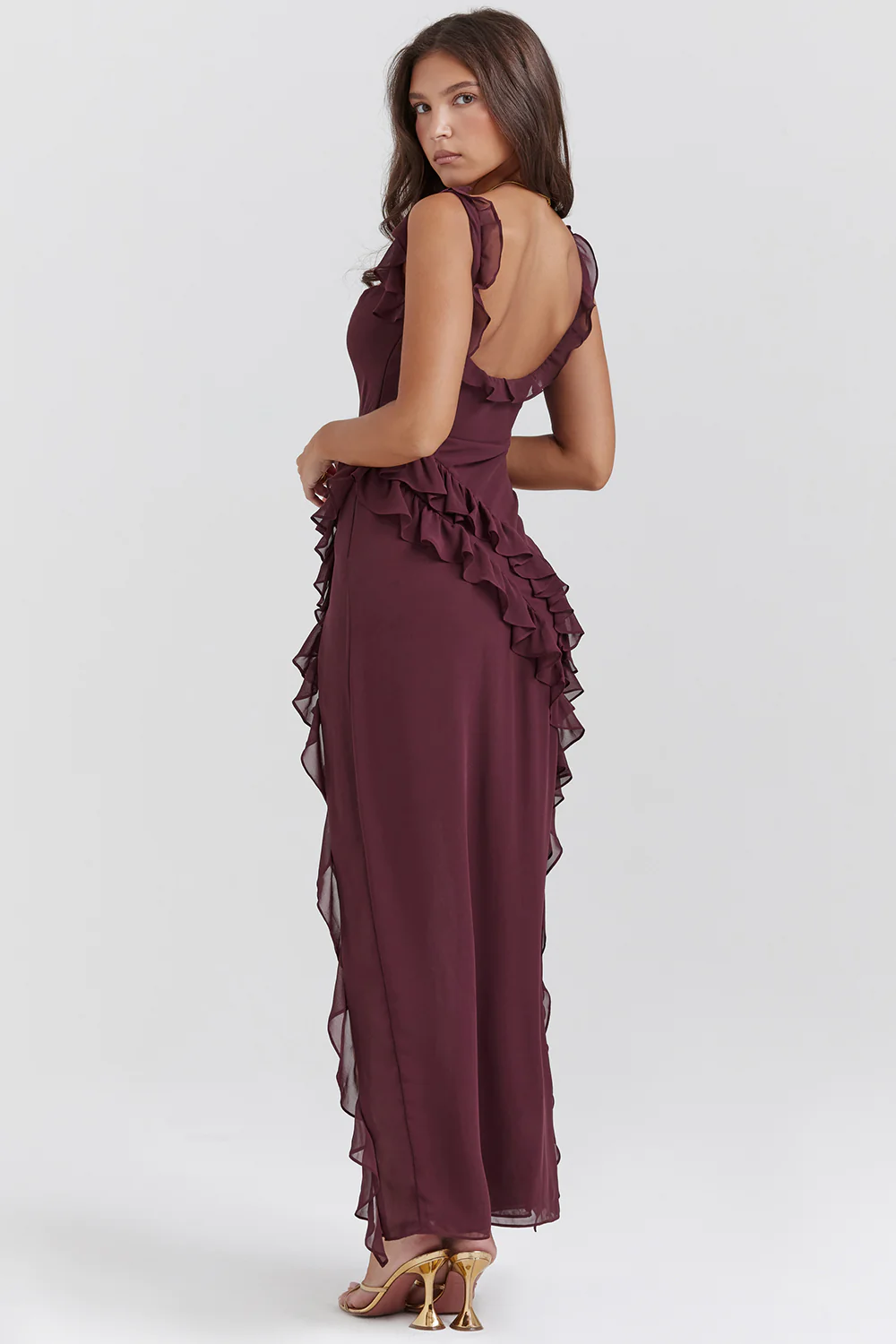 ADRIANA - Ruffle Maxi Dress