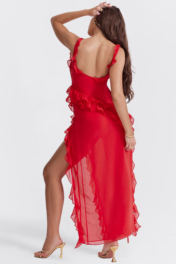 ADRIANA - Ruffle Maxi Dress