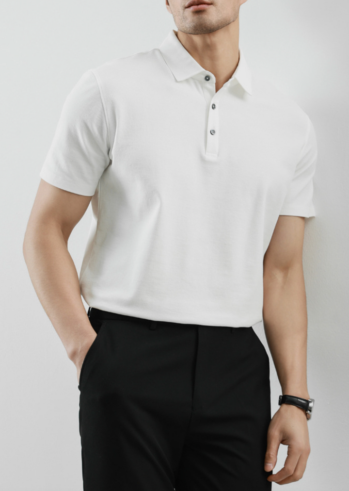 MILANO - Pure Cotton Pique Polo Shirt