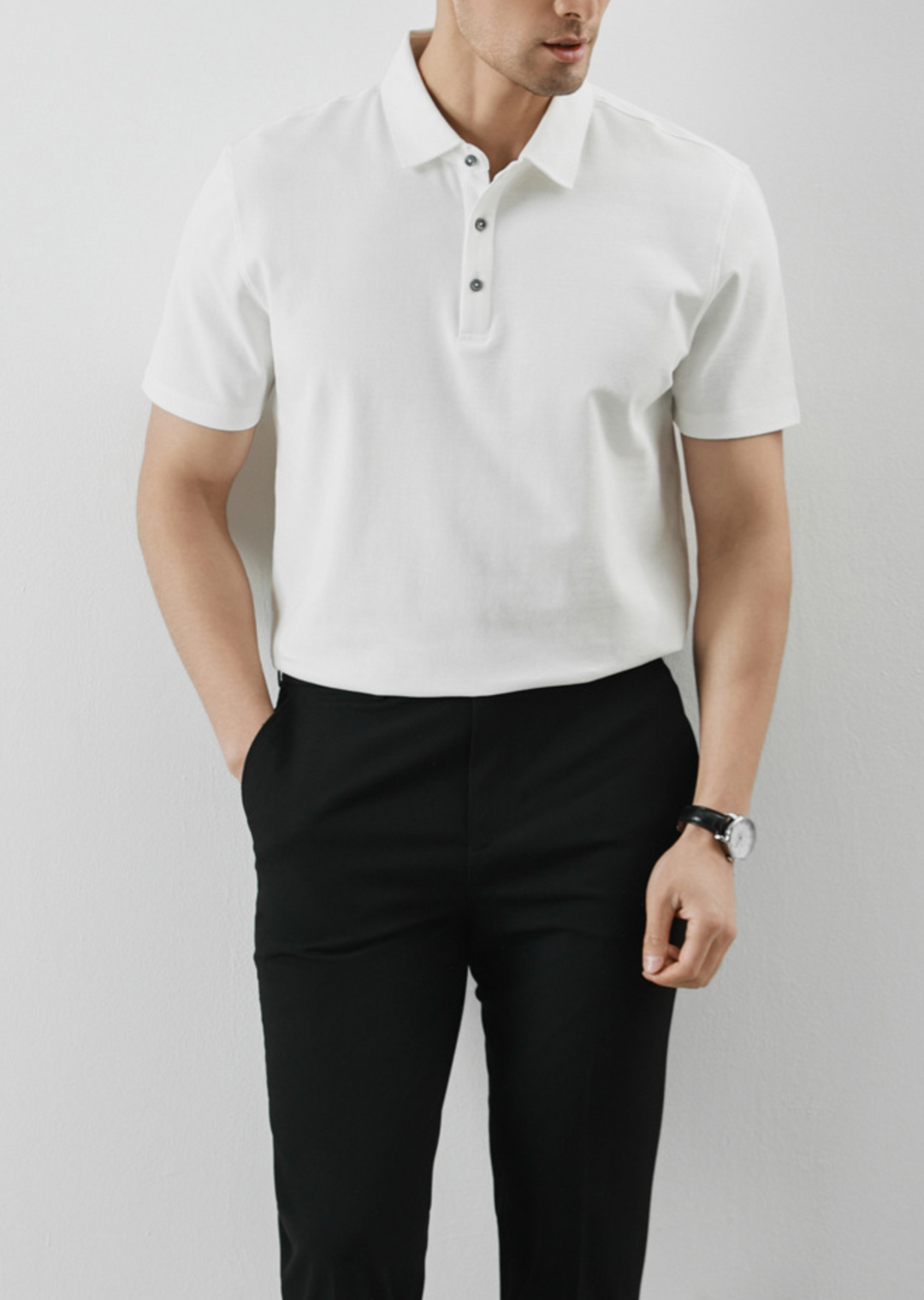 MILANO - Pure Cotton Pique Polo Shirt