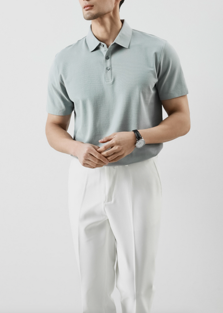 MILANO - Pure Cotton Pique Polo Shirt