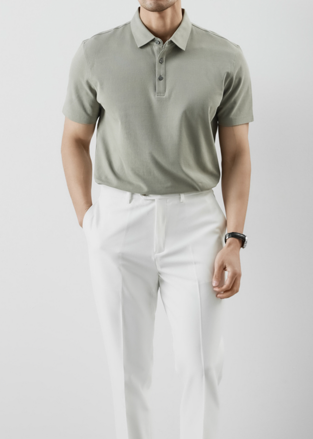 MILANO - Pure Cotton Pique Polo Shirt