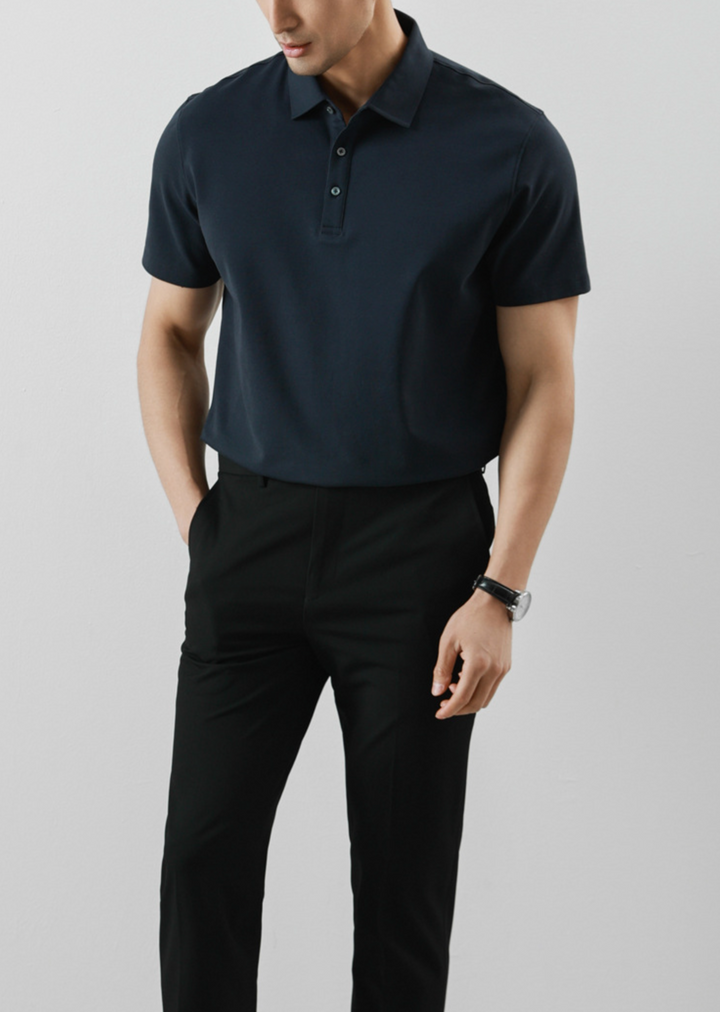 MILANO - Pure Cotton Pique Polo Shirt