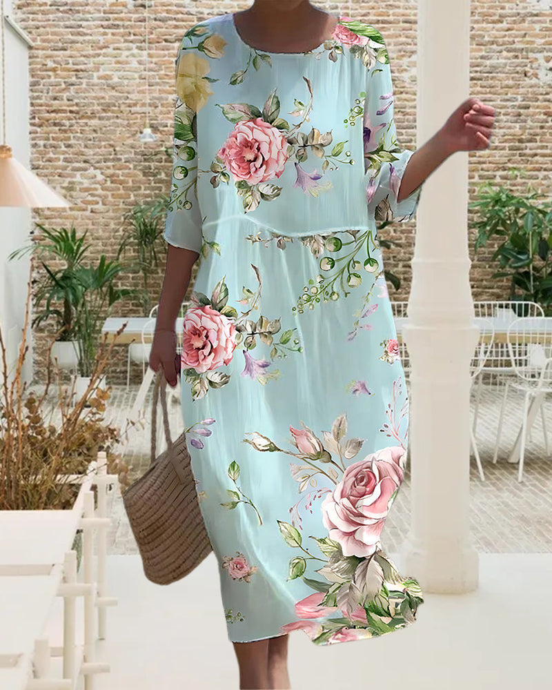 Cindy | Elegant Floral Dress