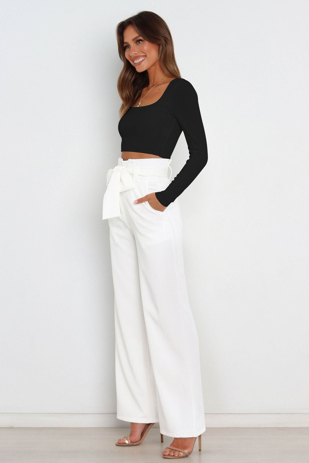 LAILA - Wide Leg Trousers