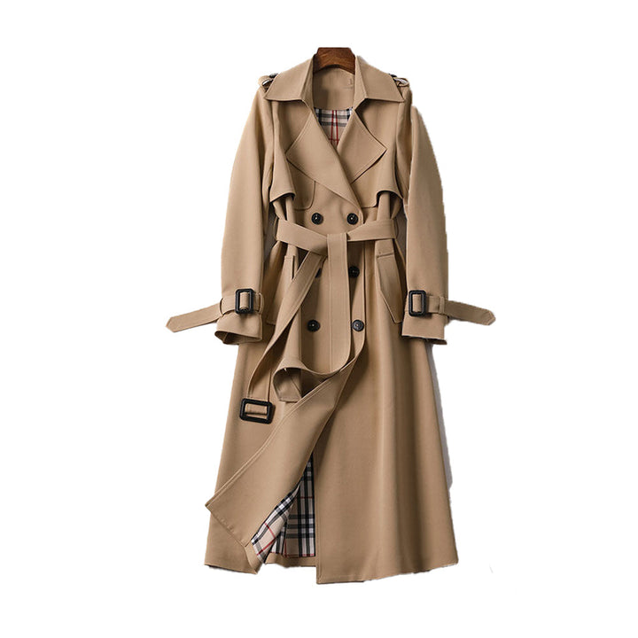 LADIES - TRENCH COAT WITH DOUBLE BUTTON PLACKET