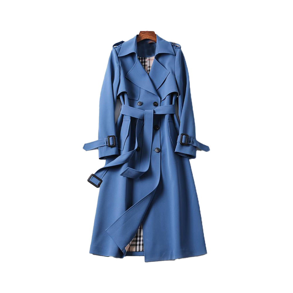 LADIES - TRENCH COAT WITH DOUBLE BUTTON PLACKET