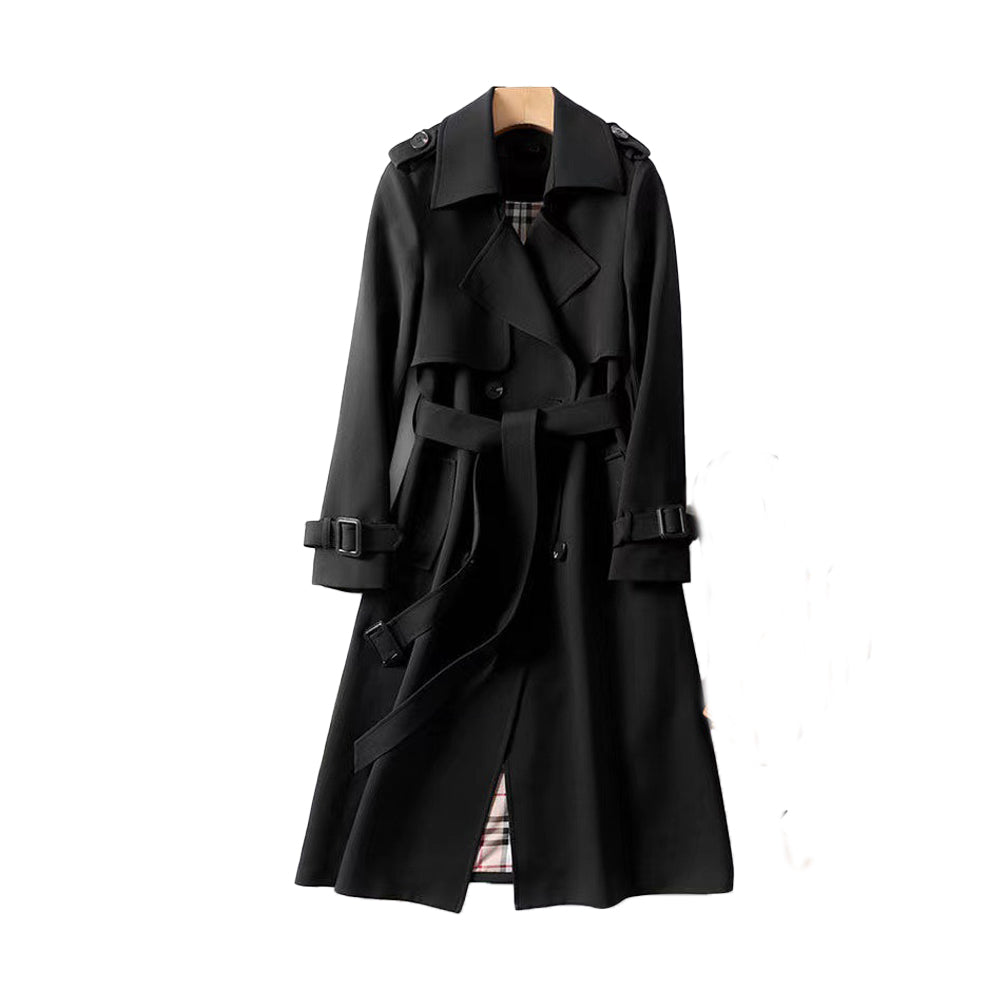 LADIES - TRENCH COAT WITH DOUBLE BUTTON PLACKET