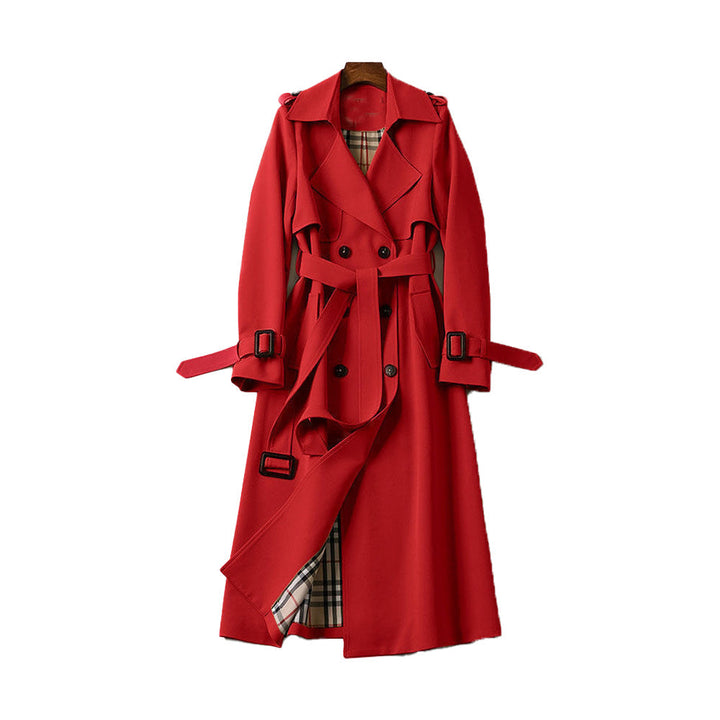 LADIES - TRENCH COAT WITH DOUBLE BUTTON PLACKET