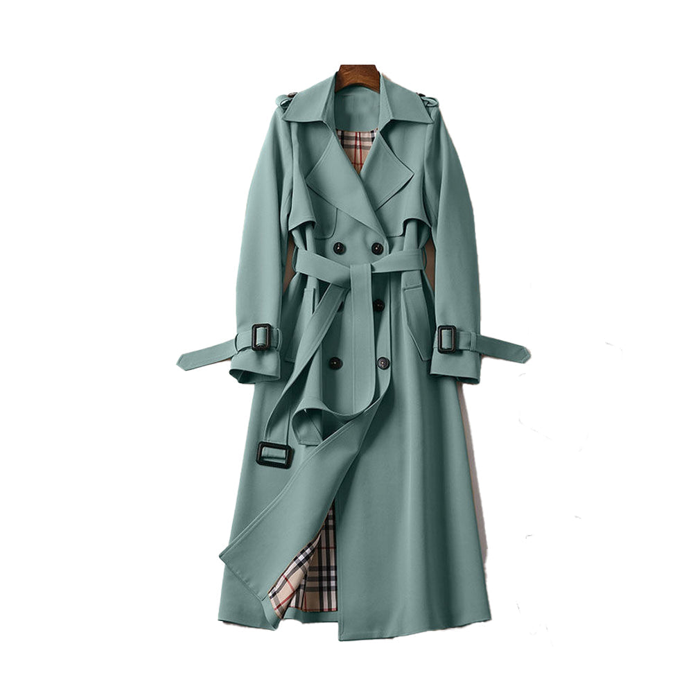 LADIES - TRENCH COAT WITH DOUBLE BUTTON PLACKET